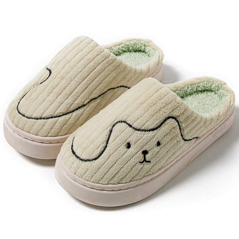 Striped Cat Slippers Shoes