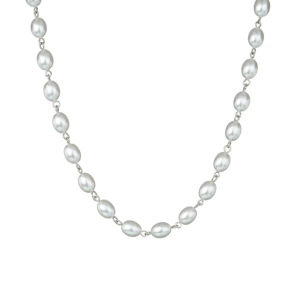 Graceful Pearl Single Layer Ladies Clavicle Chain